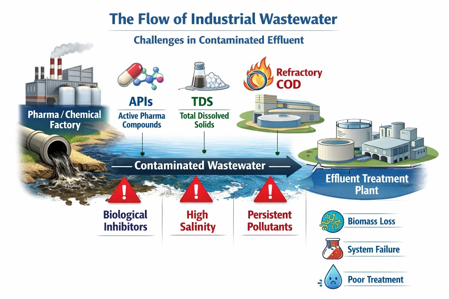 تصفیه فاضلاب دارویی با استفاده از فناوری غشای MBR